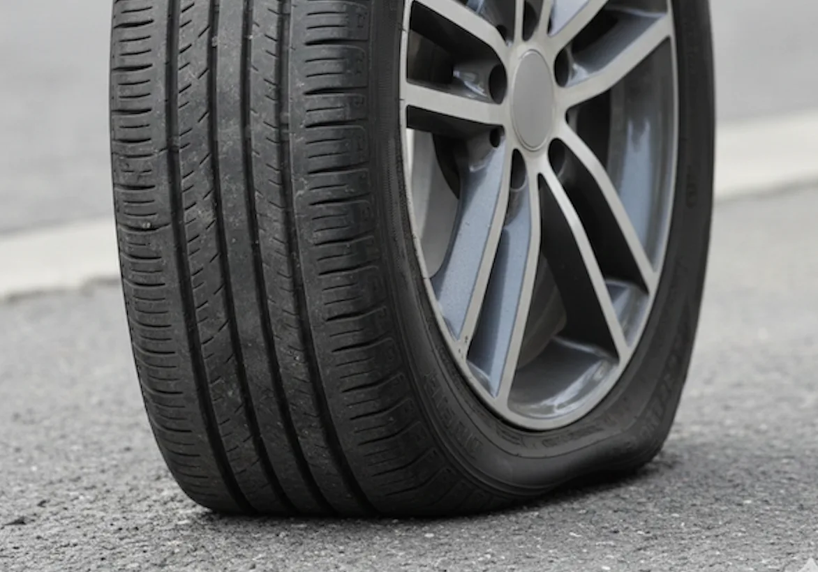 Flat Driving Danger